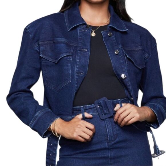 Good AmericanThe 70s Icon Jacket and Skirt - Picture 1 of 11